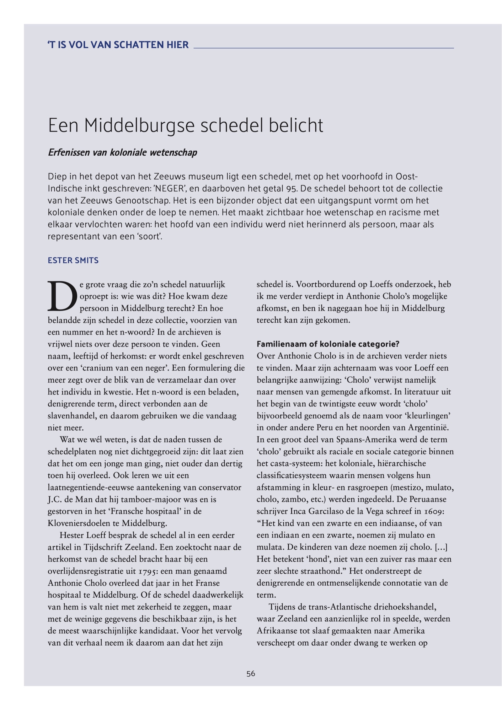 Pagina 1 van Een Middelburgse schedel belicht